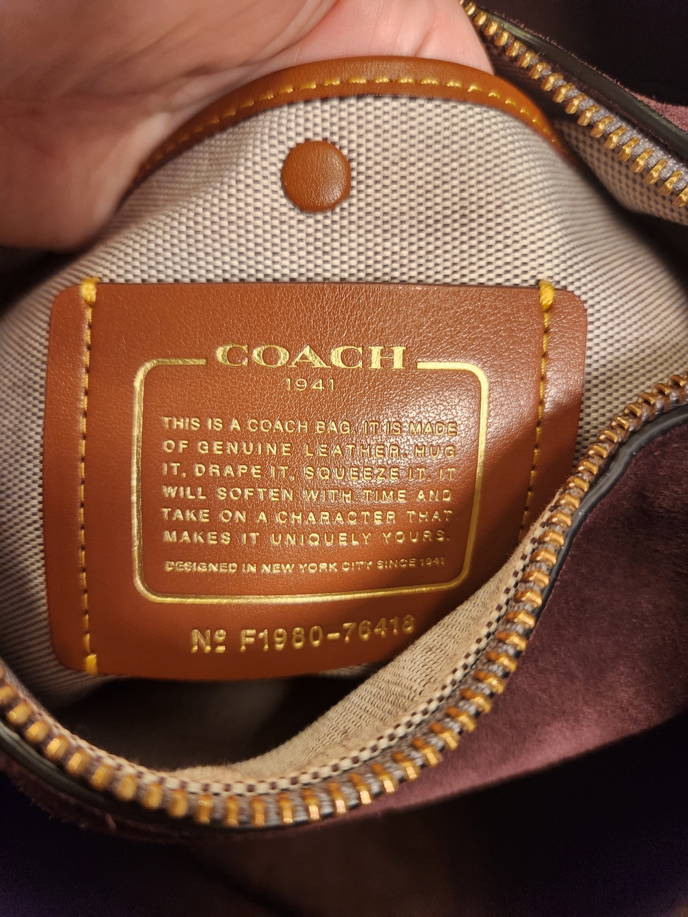 Coach Harmony 1941 Hobo in Colorblock with Snakeskin Detail - Picture 14 of 14